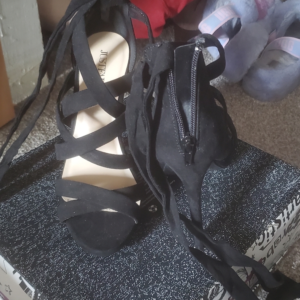 Just Fab high heels with straps